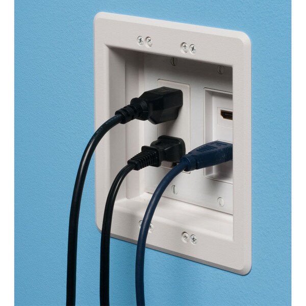 Main product image for Arlington TVBU505 2-Gang Recessed Power and Low Vol 261-4246